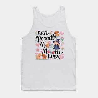 Best Poodle Mom Ever Cute Dog Puppy Pet Lover Tank Top